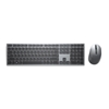 Picture of DELL KM7321W keyboard Mouse included RF Wireless + Bluetooth QWERTY US International Grey, Titanium