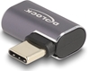 Изображение Delock USB Adapter 40 Gbps USB Type-C™ PD 3.0 100 W male to female angled left / right 8K 60 Hz metal