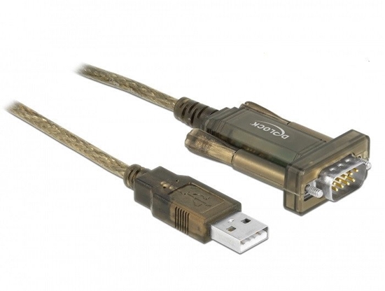 Picture of Delock Adapter USB 2.0 Type-A > 1 x Serial DB9 RS-232