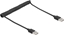Picture of Delock Coiled Cable EASY-USB 2.0 Type-A male to EASY-USB Type-A male 0.5 m to 0.8 m black