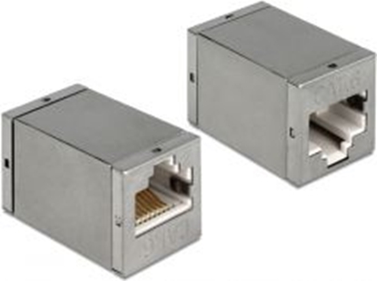 Изображение Delock Adapter RJ45 jack > RJ45 jack Cat.6 STP compact