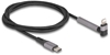 Picture of Delock Data and Charging Cable USB Type-C™ to Lightning™ for iPhone™, iPad™, iPod™ angled with stand function black 1.5 m MFi
