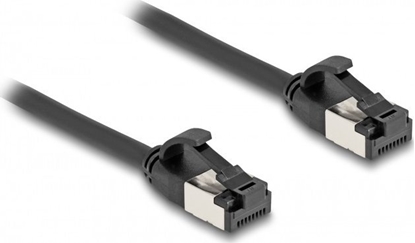 Picture of Delock RJ45 Cable plug to plug Cat.8.1 flexible 0.25 m black
