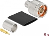 Picture of Delock N plug for crimping LMR 400 with matching shrink tube