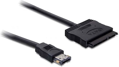 Attēls no Delock Cable eSATApd 12 V > SATA 22 pin 2.5 / 3.5 HDD 0.5 m