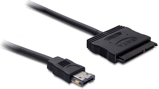 Изображение Delock Cable eSATApd 12 V > SATA 22 pin 2.5 / 3.5 HDD 0.5 m