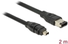 Изображение Delock Cable FireWire 6 pin male > 4 pin male 2 m