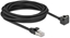Attēls no Delock Network Extension Cable RJ45 plug to RJ45 jack 90° angled Cat.6 F/UTP 5 m black