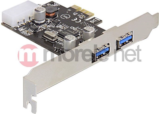 Picture of Delock PCI Express x1 Card > 2 x external SuperSpeed USB 5 Gbps (USB 3.2 Gen 1) Type-A female