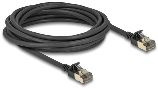 Picture of Delock RJ45 Network Cable Cat.8.1 F/FTP Slim Pro 5 m black