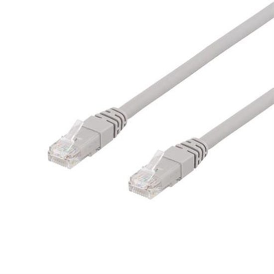 Picture of Deltaco DELTACO TP-65AU - Patchkabel - RJ-45 (han) til RJ-45 (han) - 5 m - UTP - CAT 6a - halogenfri - grå