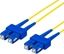 Picture of DELTACO SC-SC duplex singlemode 2.0m fiber optic cable