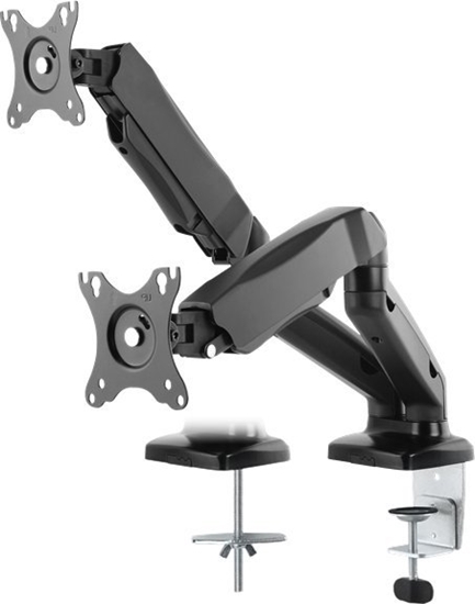 Picture of Deltaco Uchwyt biurkowy na 2 monitory 17" - 32" (ARM-1300)