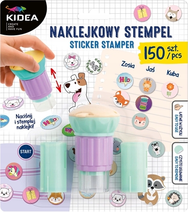 Picture of Derform STEMPEL Z NAKLEJ MIX 150SZT DERF KIDEA B/C