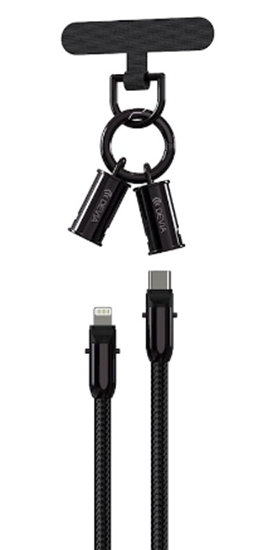 Picture of Devia 2in1 Lanyard 27W USB-C - Lightning Cable 1.2m