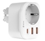 Picture of Devia Power socket PD charger 20W USB-C 2x USB 3A