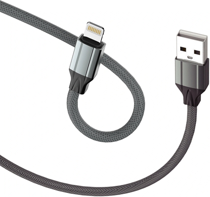 Picture of Kabel USB V7 USB-A - Lightning 2 m Szary (50495)