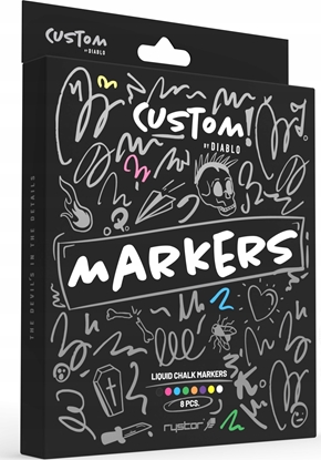 Attēls no Diablo Markery kredowe do fotela Diablo X-Custom, 8 kolorów