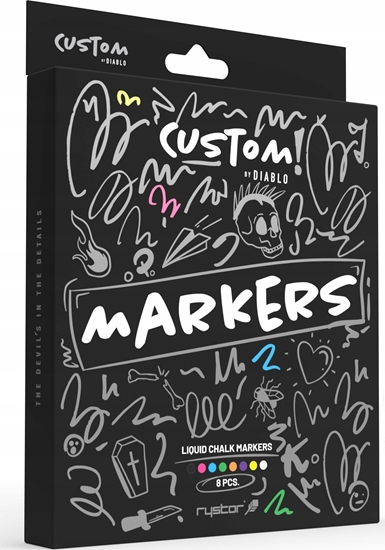Picture of Diablo Markery kredowe do fotela Diablo X-Custom, 8 kolorów