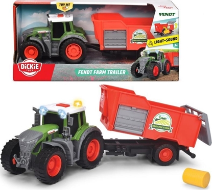 Picture of Dickie Traktor Fendt z przyczep 26cm FARM DICKIE