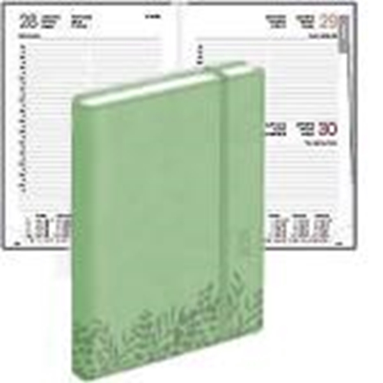 Picture of Dienasgrāmata Manager Soft māksl.āda,  salvija zaļš 2025g.