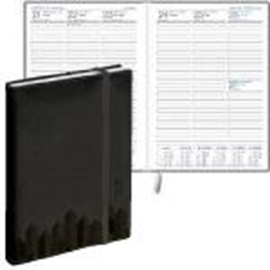 Picture of Dienasgrāmata Prestige māksl. āda Soft ,  melna 2025g. BALTS