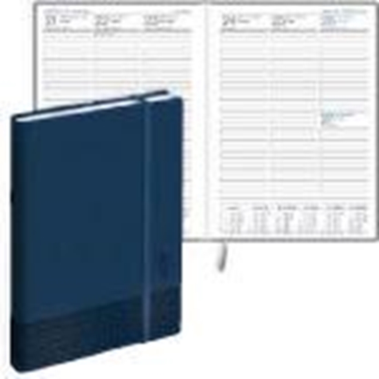 Picture of Dienasgrāmata Prestige,  māksl. āda Soft zils 2025g. BALTS