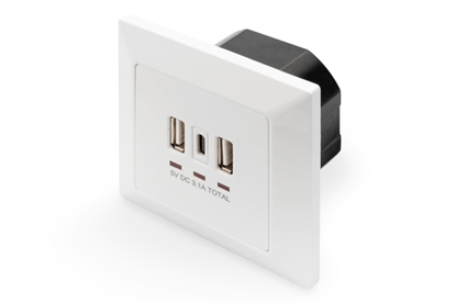 Picture of Digitus Socket with USB A & USB-C? Ports, flush mounted