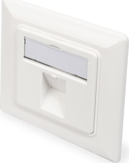 Picture of Digitus Wallplate for Keystone Modules, German type, middle plate 50x50 mm, frame 80x80 mm