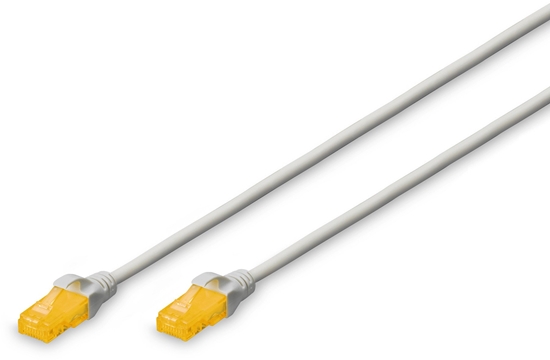 Picture of DIGITUS CAT 6A U/UTP Slim Patchkabel 1.0m grau