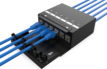 Изображение Digitus Consolidation point box, 6-port Keystone modules with intelligent cable manager