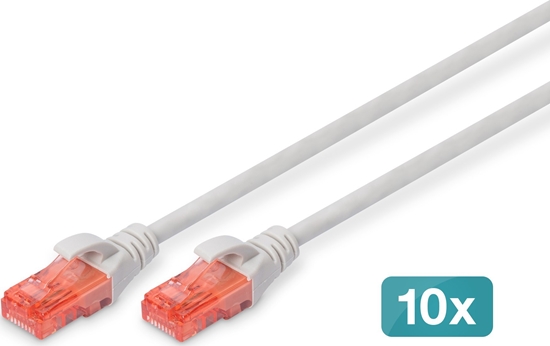 Picture of Digitus CAT 6 U/UTP patch cord - LSZH, 10 pieces