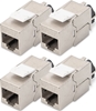 Picture of Digitus Cat. 6A keystone module, shielded with intelligent cable manager - 4 pcs.