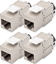 Picture of Digitus Cat. 6A keystone module, shielded with intelligent cable manager - 4 pcs.