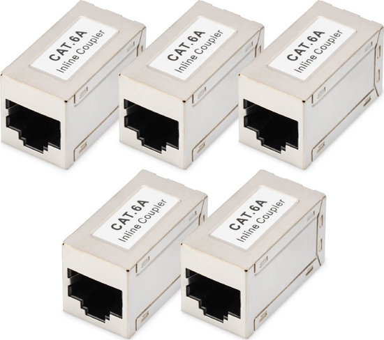 Picture of Digitus CAT 6A modular couplers, shielded - 5 pieces