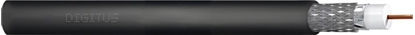 Attēls no Digitus Kabel koncentryczny DIGITUS RG-6, 75 Ohm, ekran (2x folia +oplot 77%), Fca, PE, 500m, czarny, szpula