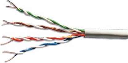 Attēls no Digitus Kabel UTP kat.5E drut AWG 24/1 szara r.100 m (DK-1511-V-1 / A-DK-1511-V-1)