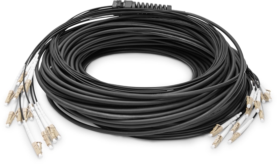 Picture of Digitus Pre-assembled Fiberglass Universal Breakout Cable, Multi Mode OM4, 12 Fibers, LC/UPC - LC/UPC