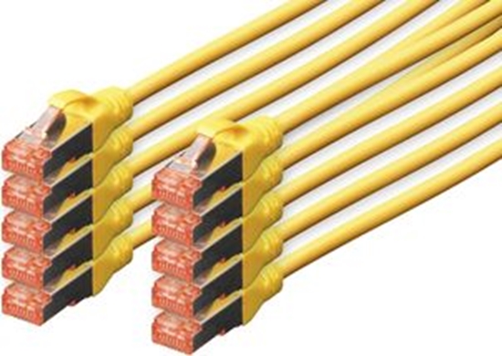Picture of Digitus Patchcord CAT6, S-FTP, 0.25m, 10 sztuk (DK-1644-0025-Y-10)