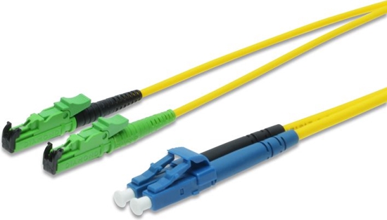 Picture of Digitus Fiber Optic Patch Cord, E2000 (8? APC) to LC (UPC), Singlemode