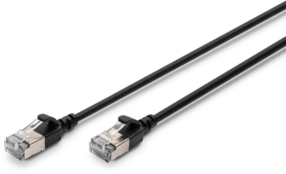 Изображение DIGITUS Patchkabel CAT 6A F/FTP Slim 0,50m schwarz
