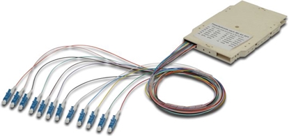 Изображение Digitus Splice cassette with 12 pigtails, pre-assembled, LC, OS2