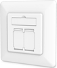 Изображение Digitus CAT 6A Class EA Network Outlet, Design-Compatible, Shielded, Flush Mount