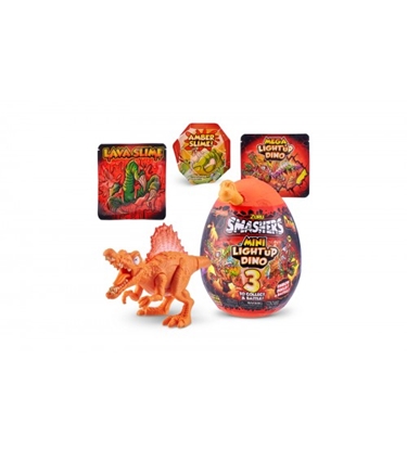 Attēls no Dinozaura figūra 3 gb., ar slime un gaismu, bumbā SMASHERS DINO MINI ZURU dažādas 85517582