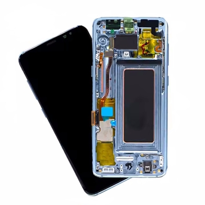Attēls no Displeja vidējā vāka šasija pilns komplekts Samsung G955 S8 Plus Blue Original Used Grade С