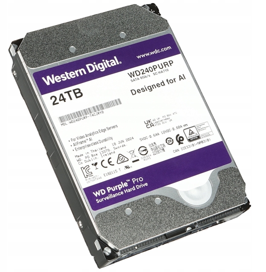 Picture of Dysk WD DYSK DO REJESTRATORA HDD-WD240PURP 24TB 24/7