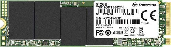 Изображение Dysk SSD Transcend MTE662T2 512GB M.2 2280 PCI-E x4 Gen3 NVMe (TS512GMTE662T)
