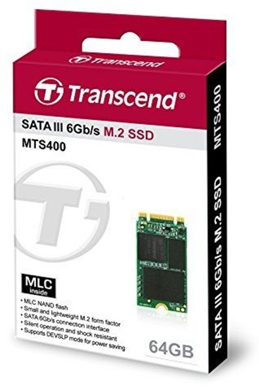 Picture of Dysk SSD Transcend MTS400 64GB M.2 2242 SATA III (TS64GMTS400S)