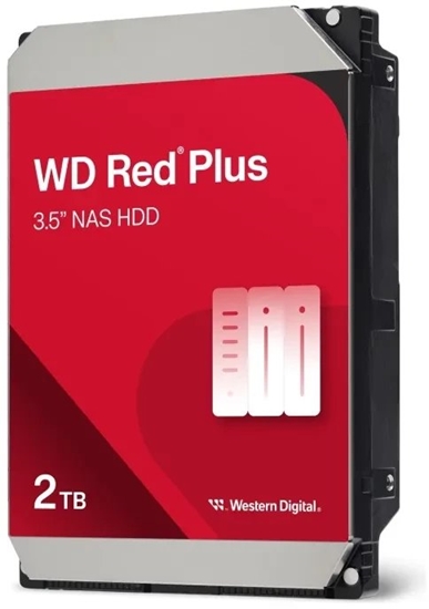 Picture of Dysk serwerowy WD Red Plus 2TB 3.5'' SATA III (6 Gb/s)  (WD20EFPX)