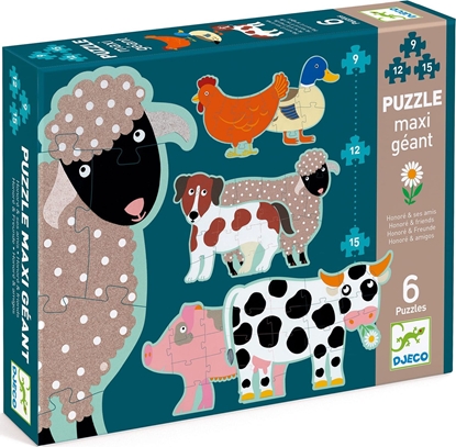 Picture of Djeco Puzzle Gigant Honore i Przyjaciele